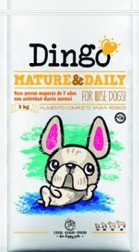 Dingonatura Dingo Mature & Daily 3kg Trockenfutter für ältere Hunde mit Mais, Huhn und Reis