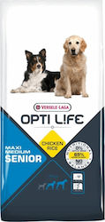 Versele Laga Opti Life Senior Medium & Maxi 12.5kg Dry Food Grain-Free & Gluten-Free for Senior Large Breed Dogs with Chicken and Rice Versele Laga Opti Life Senior Medium & Maxi 12.5kg Dry Food Grain-Free & Gluten-Free for Senior Large Breed Dogs with Chicken and Rice