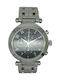 Dissoni Herrenuhr Chronograph Batterie mit Silber Metallarmband
