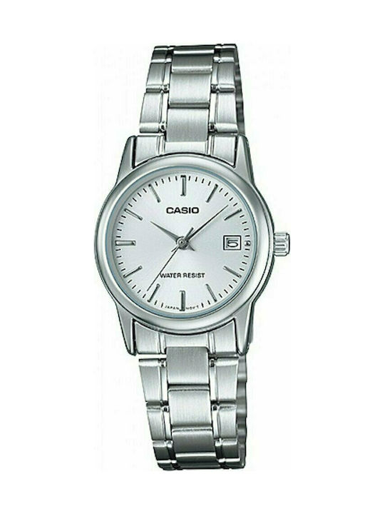 Casio Damen Uhr mit Silber Metallarmband