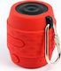 Technaxx MusicMan NANO Bluetooth Soundstation waterproof BT Bluetooth Speaker 3W with Battery Life up to 4 hours Red