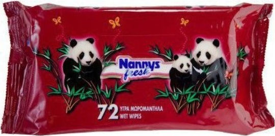 Nannys Fresh Μωρομάντηλα 72τμχ