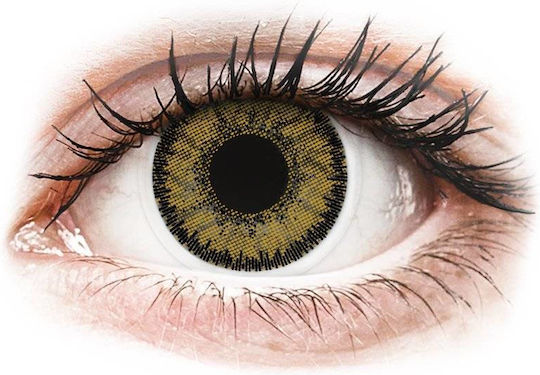 Bausch & Lomb Soflens Natural Colors 2 Monthly Coloured Without Diopters Hydrogel Contact Lenses Dark Hazel