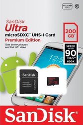 Sandisk Ultra microSDXC 200GB Clasa 10 UHS-I cu adaptor