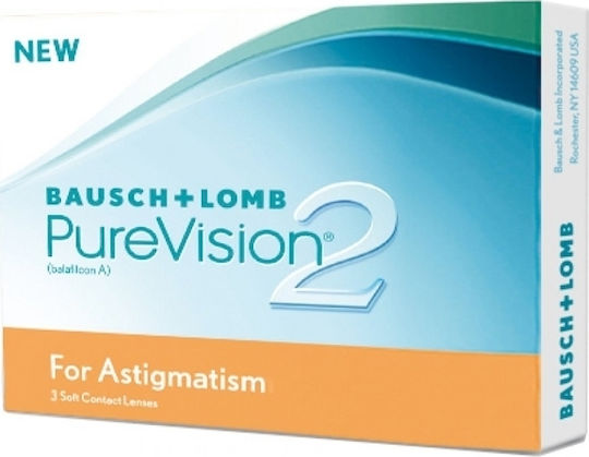 Bausch & Lomb PureVision 2 for Astigmatism 3 Месечно Астигматични Контактни Лещи Силиконов хидрогел