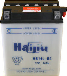 HaiJiu Deschis Baterie Motocicleta YB14L-B2 cu Capacitatea 14Ah