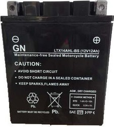 GN Motorradbatterie YTX14AHL-BS mit Kapazität 12Ah GN Motorradbatterie YTX14AHL-BS mit Kapazität 12Ah