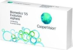 Cooper Vision Biomedics 55 Evolution 6 Μηνιαίοι Φακοί Επαφής Υδρογέλης