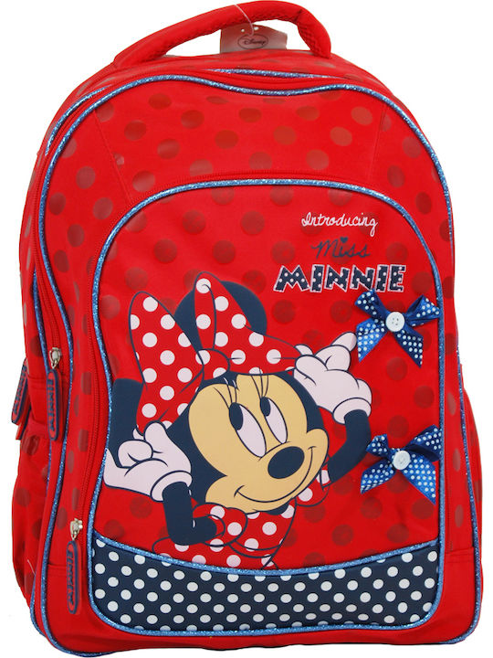 Minnie School Bag Backpack Elementary, Elementary in Red color