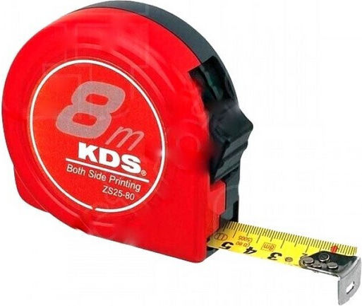 KDS Μετροταινία με Αυτόματη Επαναφορά 25mm x 8m
