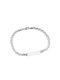 White gold ID bracelet BL108 9 Carat