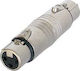 Neutrik NA3FF Μετατροπέας XLR female σε XLR female Ασημί 1τμχ
