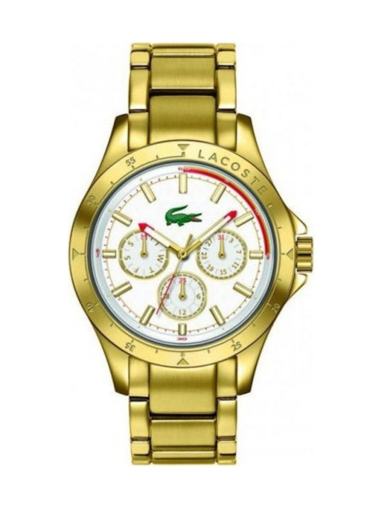 Lacoste Watch Chronograph with Gold Metal Bracelet 2000841