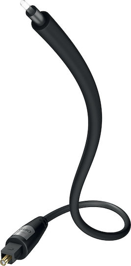 Inakustik Optical Audio Cable TOS male - TOS male Μαύρο 0.75m (00312107)