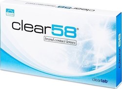 Clearlab Clear58 6 Μηνιαίοι Φακοί Επαφής Υδρογέλης με UV Προστασία