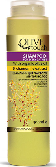 Olive Touch Organic Olive Oil & Chamomile Extract Σαμπουάν Αναδόμησης/Θρέψης για Όλους τους Τύπους Μαλλιών 300ml