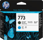 HP 773 Matte Black/Cyan Inkjet-Druckertinte Schwarz (C1Q20A)