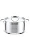 Izzy Cosmopolitan Tiefer Edelstahl-Topf 5Es / 24cm
