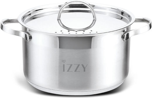 Izzy Cosmopolitan Deep Stainless Steel Pot 5lt / 24cm