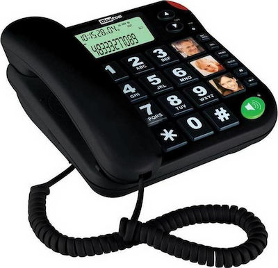 MaxCom KXT480 Office Corded Phone for Seniors Black