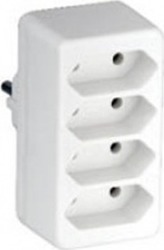 Protegy T-förmiger Wandstecker 4 Steckdosen Protegy T-förmiger Wandstecker 4 Steckdosen