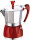 GAT 191-0022 Espresso-Kanne 3 Cups Rot