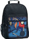 Lyc Sac Skating School Bag Backpack Elementary, Elementary Black with Water bottle holder