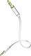 Inakustik Inakustik 3.5mm Jack Cable - 3.5mm Male to 3.5mm Male White Length 3m with Gold Plated Terminals