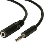 Powertech Cablu 3,5 mm de sex masculin - 3,5 mm de sex feminin Negru 3.0m (CAB-J009)