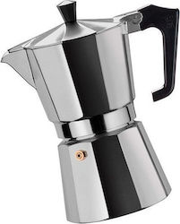 Pezzetti Italexpress Stovetop Espresso Pot for 6Cups Silver