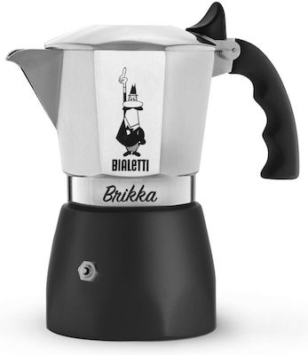 Bialetti Brikka 0006782 Espresso-Kanne 2 Cups Silber