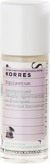 Korres Equisetum Αποσμητικό 24h σε Roll-On Χωρίς Αλουμίνιο 30ml