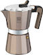 Bra Titanium Cafetieră Pentru Plită Espresso 6 Căni Argintie