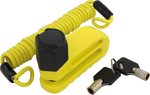 MotorX 100cm Motorcycle Disc Brake Lock with 10mm Pin in Yellow