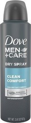 Dove Men+Care Clean Comfort Dry Αποσμητικό 48h σε Spray 150ml