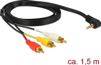 DeLock Cablul 3,5 mm de sex masculin - Bărbat compozit 1.5m (84504)
