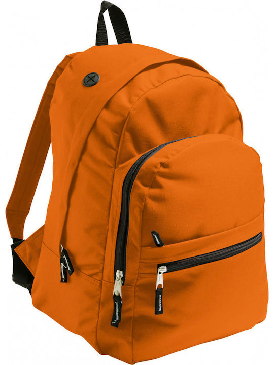 Sol's Express Orange School Bag Backpack Junior High-High School in Orange color