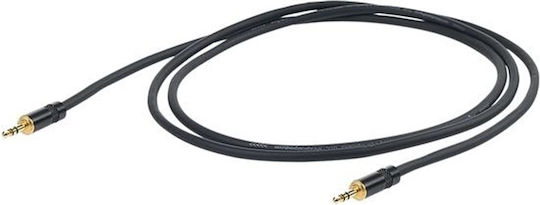 Proel Καλώδιο Ήχου 3.5mm male - RCA male Μαύρο 1.5m με Επίχρυσους Ακροδέκτες CHLP175LU15