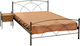 Νάξος Semi-Double Metal Bed for Mattress 110x190cm Color Options