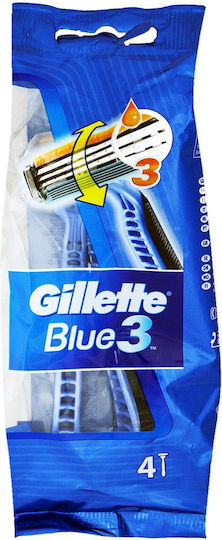 Gillette Blue 3 mit & Gleitstreifen 6Stück