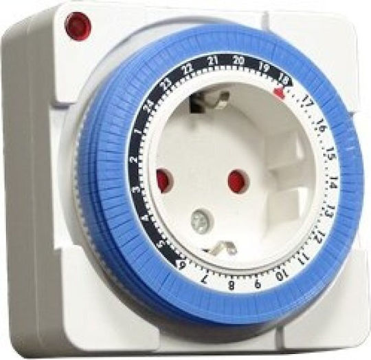 Tele TG-16A Mechanischer Zeitschaltsteckdose Täglicher