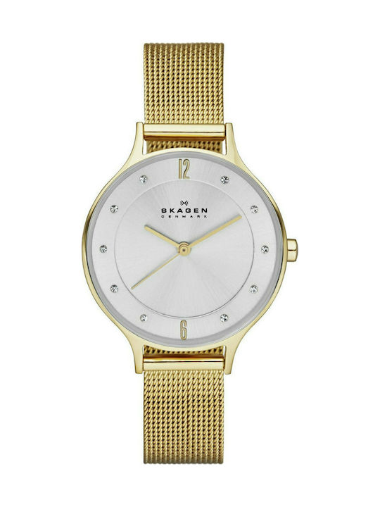 Skagen Часовник с Златен Метална гривна SKW2150