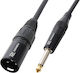 Power Dynamics Cable XLR Male - 6.3mm Male Blac...