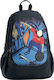 Lyc Sac Skating School Bag Backpack Elementary, Elementary Black with Water bottle holder