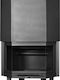 Warm FW 80 ΒD Boiler Poly Ενεργειακό Τζάκι Ξύλου Καλοριφέρ 30.37kW Πρισματικό με Συρόμενη Ανοιγόμενη Πόρτα
