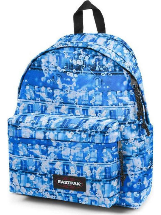 Eastpak Padded Pak'r Blue Parisian Σχολική Τσάντα Πλάτης Γυμνασίου - Λυκείου σε Γαλάζιο χρώμα 24lt