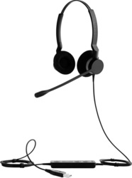 Jabra Biz 2300 Quick disconnec On Ear Multimedia Headphone with Microphone USB-A