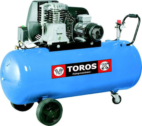 Toros N3-270C-3M Еднофазен Въздушен компресор с Мощност 3к.с и Резервоар 270лт 602003