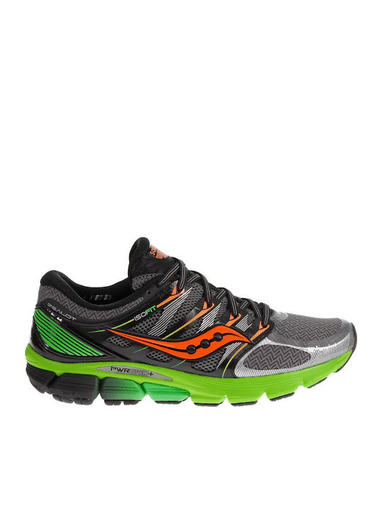 Saucony Zealot Iso Ανδρικά Αθλητικά Παπούτσια Running Μαύρα