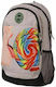Deck 9 School Backpack for Elementary with Water Bottle Holder Multicolour 25L 32 x 20 x 43cm